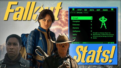 Fallout Stats for Lucy MacLane, Maximus and The Ghoul from Amazon's Series!