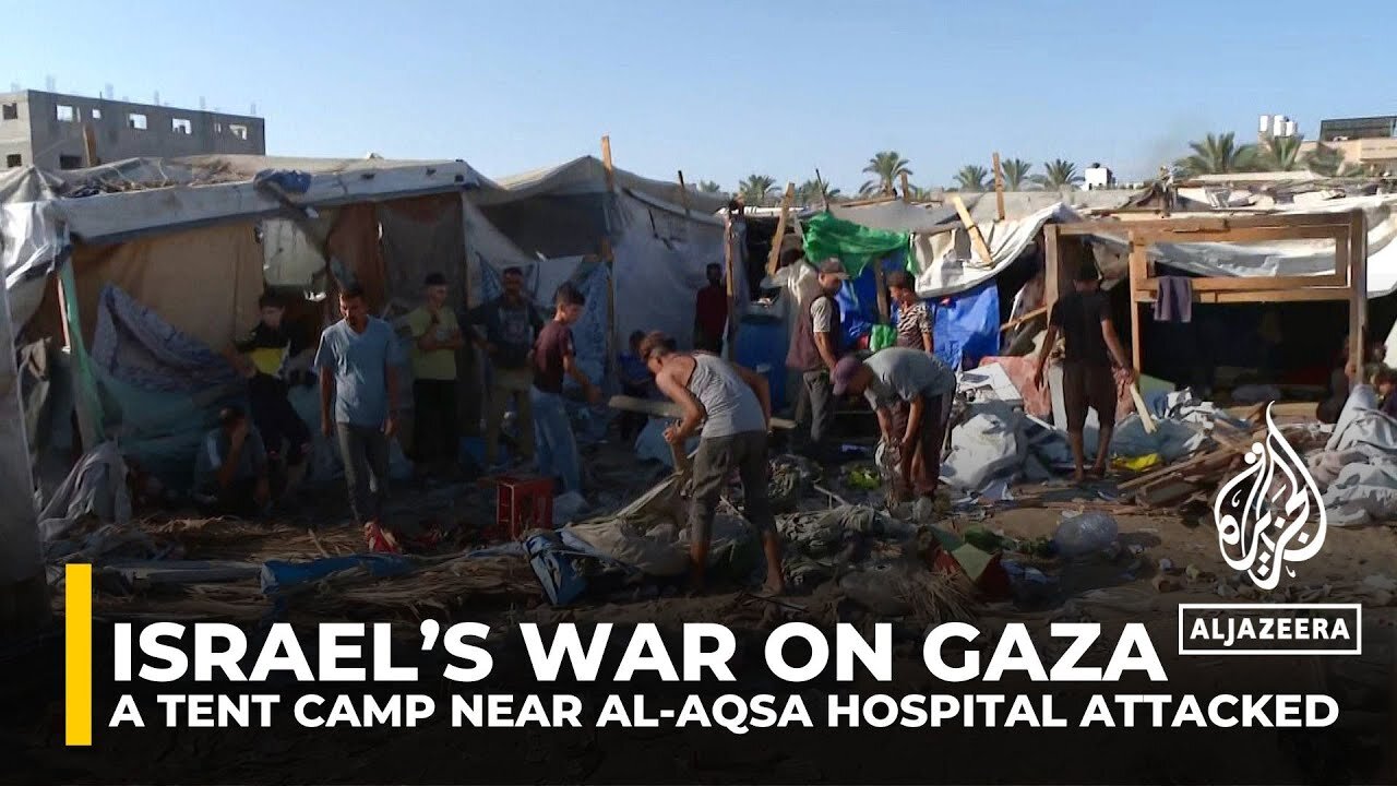 War on Gaza: Tent camp near Al-Aqsa Hospital 'turned into graveyard'