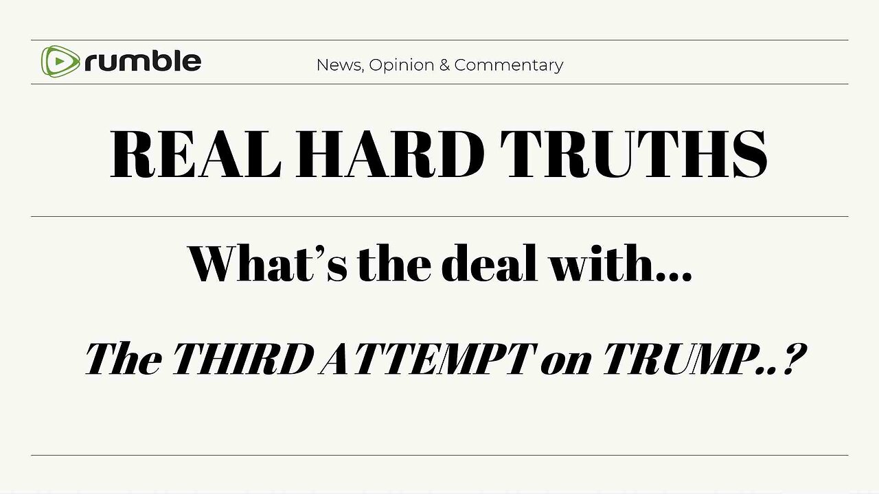 Was there a third attempt on Trumps life ?