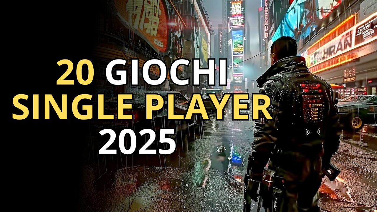 TOP 20 Videogiochi SINGLE PLAYER in Uscita 2025