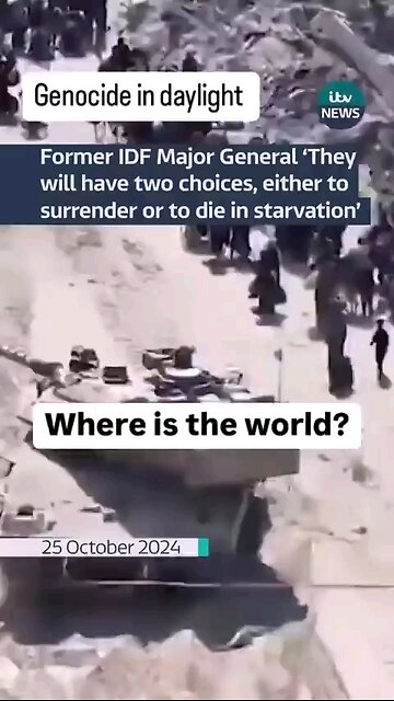 The mass extermination of the people of northern Gaza Palestine