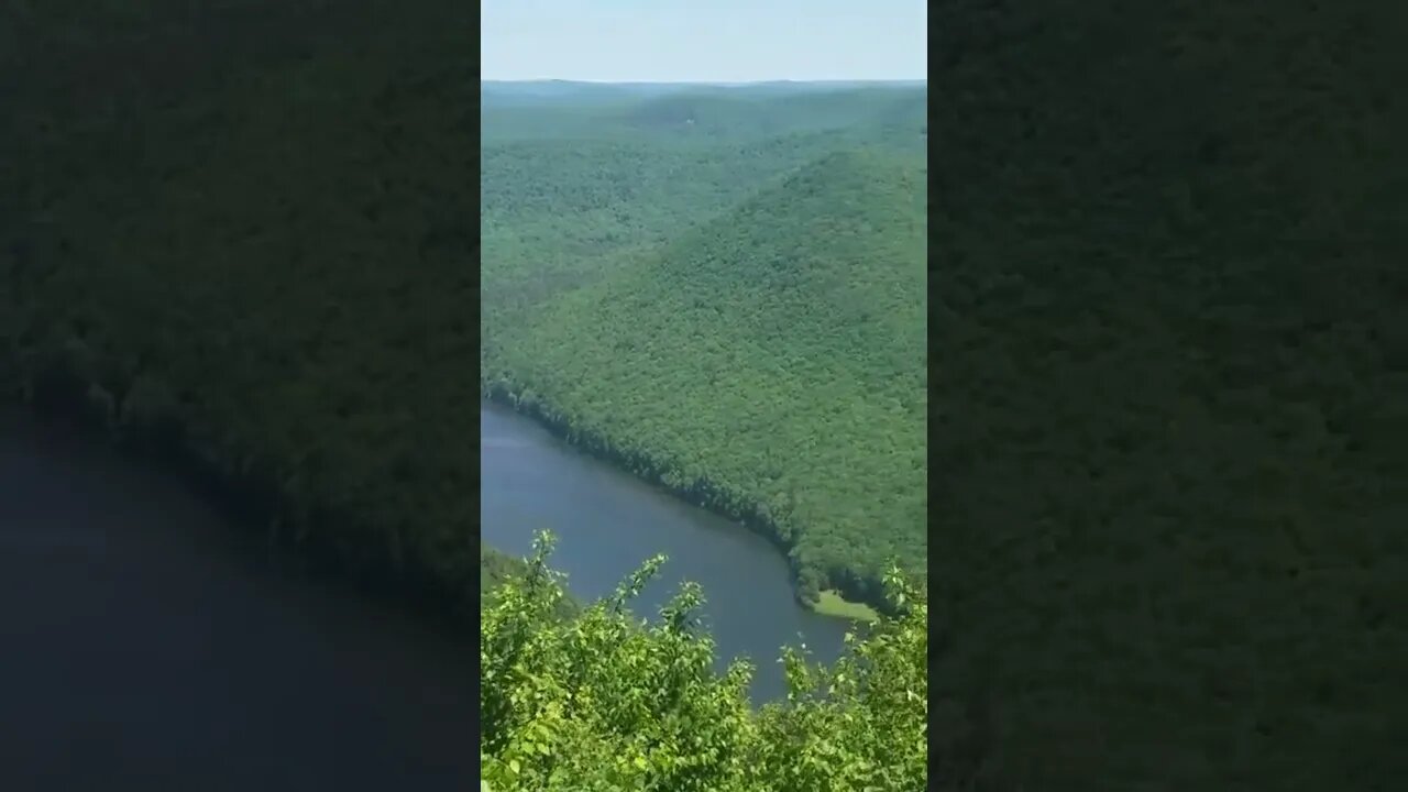 Pennsylvania Wilds Vista - Kettle Creek Dam - Land of the Endless Mountains #shorts