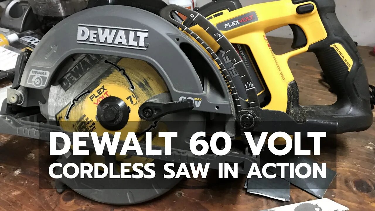 DEMO: Watch a DEWALT 60 Volt Cordless Saw in Action