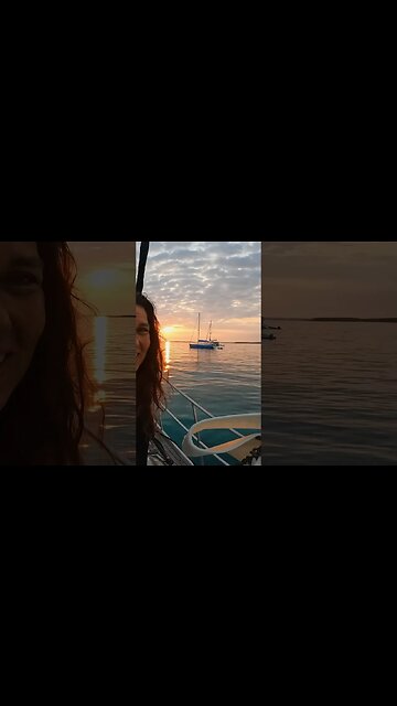 Sunrise Alone On Sailboat 😍 #shorts