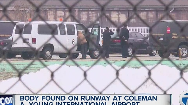 Body found on runway at Coleman A. Young International airport