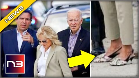 Jill Biden CAUGHT STRUTTING In High Heels In Front of Hurricane Victims