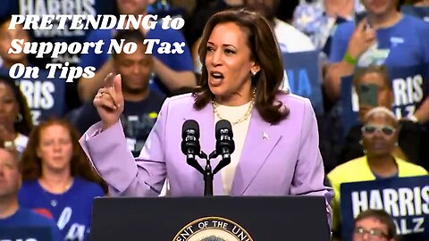 Kamala Accidentally Reveals Media Shmoes by STEALING Trump's No Tax On Tips