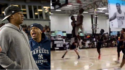 Jay Z's Nephew Nahziah Carter POSTERIZES Top 2018 Recruit Marvin Bagley III