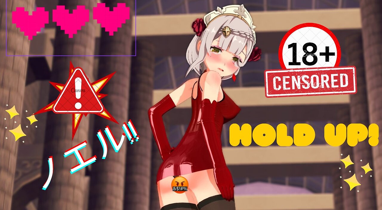 ノエル 😳💓🙈 HOLD UP（TikTok） Noelle 😳💓🙈 HOLD UP (Tik Tok) 【MMD Genshin Impact】 R18