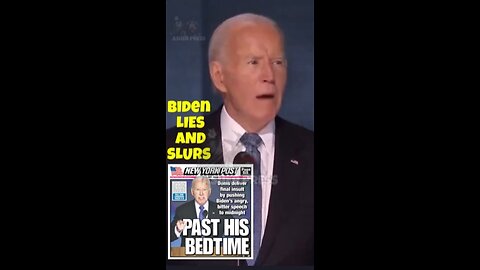 President Biden lies, slurs and yells his way through entire DNC speech.