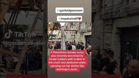 How A #Nurse Was Attacked #Jenin #Palestine? #Duty #Work #Injured #FreePalestine #USA