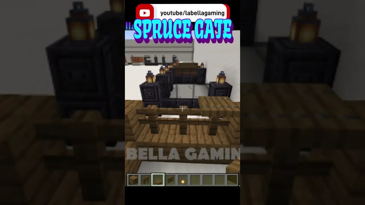 Spruce Wall and Gate | Minecraft