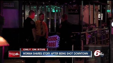 'You can't let that stop you:' Woman shot downtown back in class this week