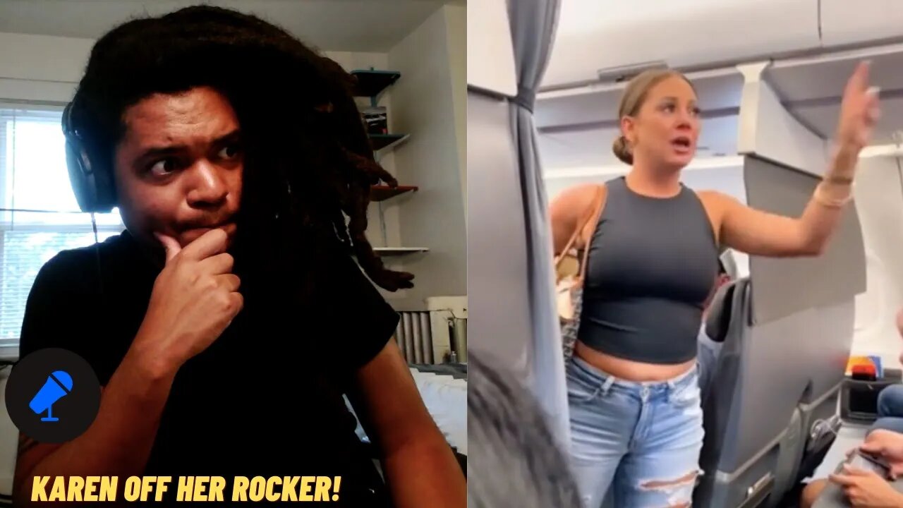 Woman Freaks Out Over "Not Real" Passenger On Plane...
