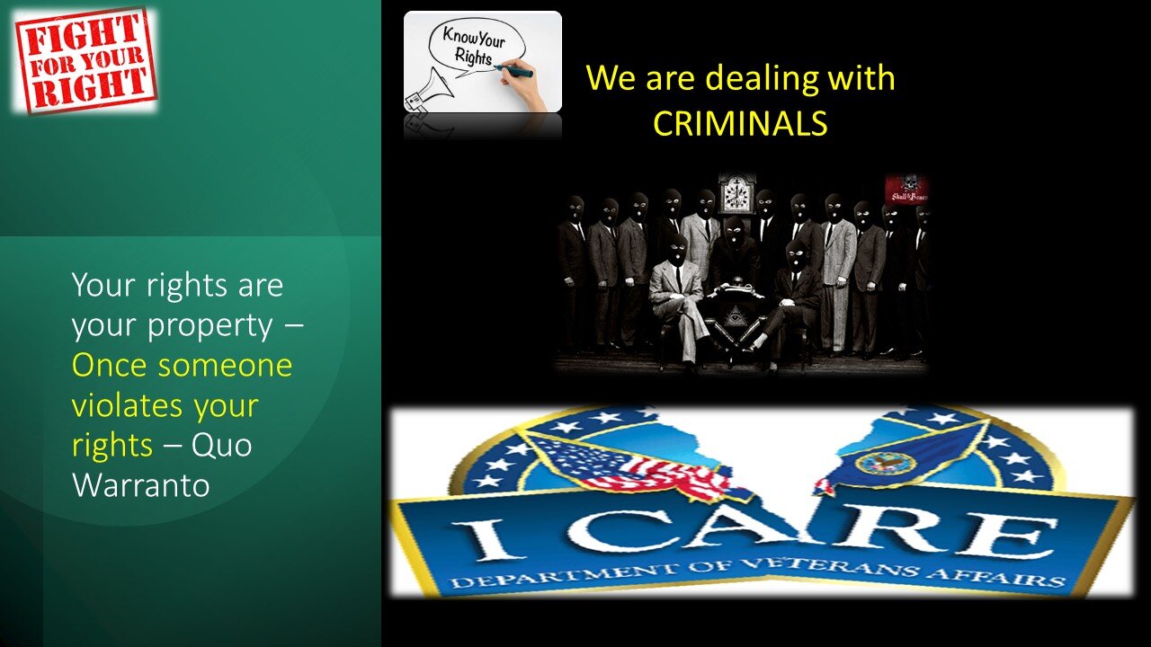 All Americans must watch - Stand your ground. - When the courts go rogue - Quo Warranto.