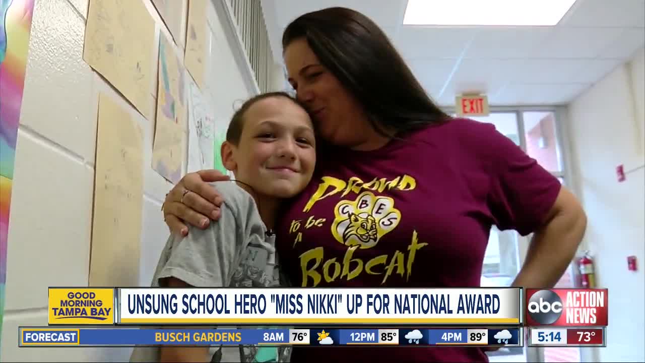 Beloved school custodian “Miss Nikki” is up for national award