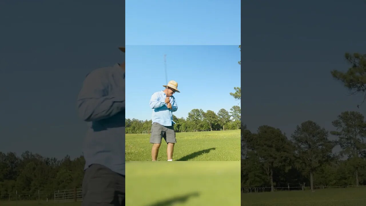 #shorts | WE PLAY REDNECK GOLF | GARDEN GOLF | GOPRO ATTACHED TO GOLF CLUB EPIC VIEW | CIWTG