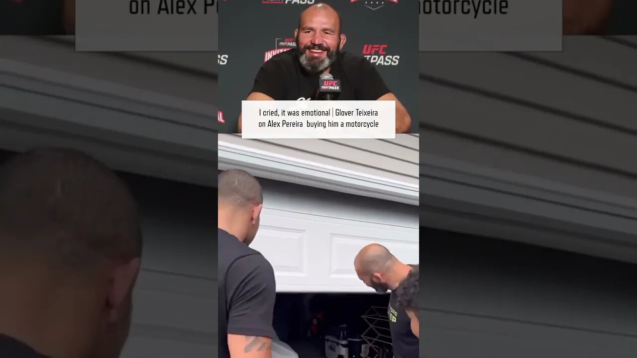 I cried, it was emotional | Glover Teixeira on Alex Pereira buying him a motorcycle | #UFC #MMA