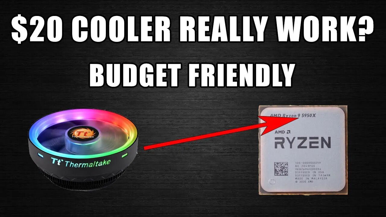 Can This $20 Cooler Tame A 5950x CPU Mining? | Thermaltake UX100
