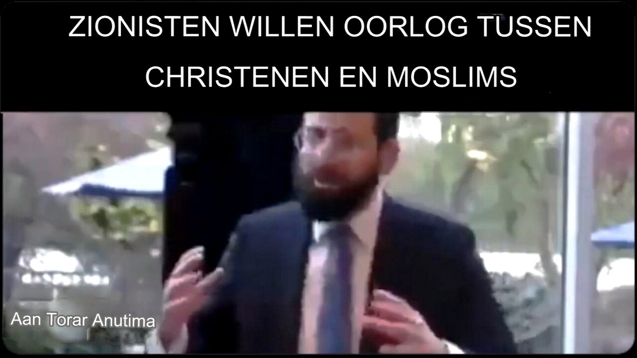 Joodse rabbijn zegt “Joden moeten moslims en christenen aan het vechten houden”.