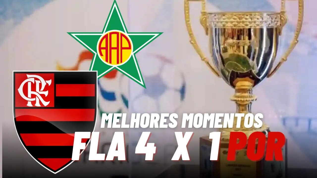 Flamengo 4 x 1 Portuguesa-RJ _ GABIGOL DEU SHOW COM A 10 DO MENGÃO _ Melhores Momentos