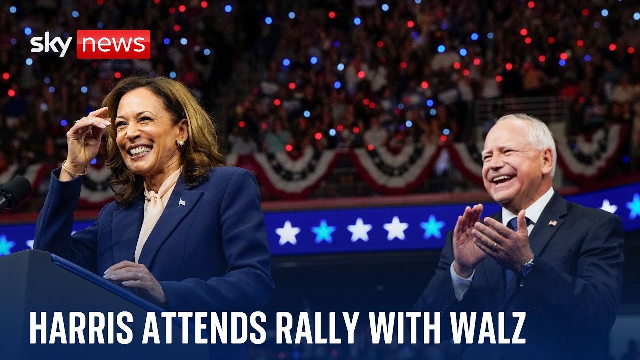 Vice president Kamala Harris holds campaign rally with running mate Tim Walz | NE