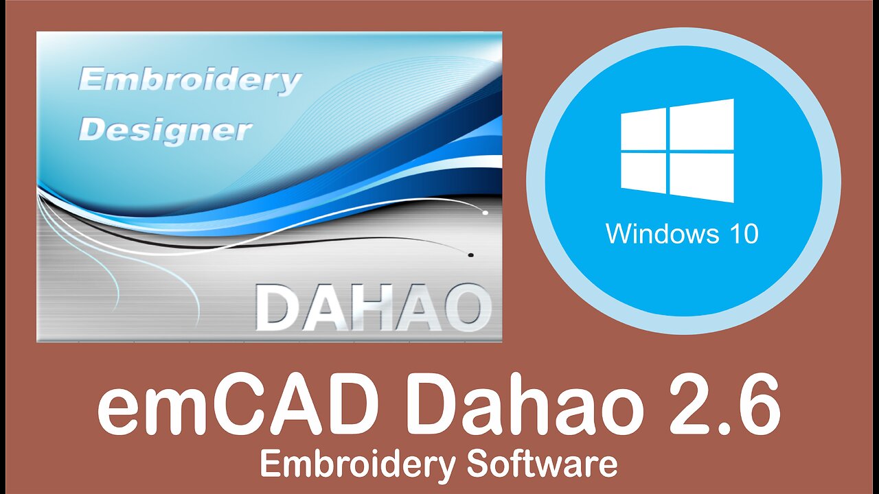 emCAD Dahao 2.6 Embroidery Software - Windows 10 - Imdad Tech