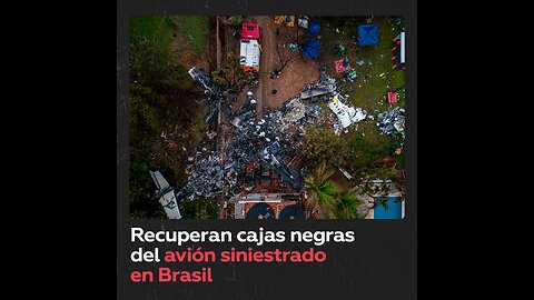 Fuerza Aérea Brasileña difunde imágenes del lugar del accidente aéreo en Sao Paulo
