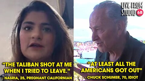 Schumer Claims All Americans Got Out of Afghanistan While Pregnant Californian Fears for Her Life!!!