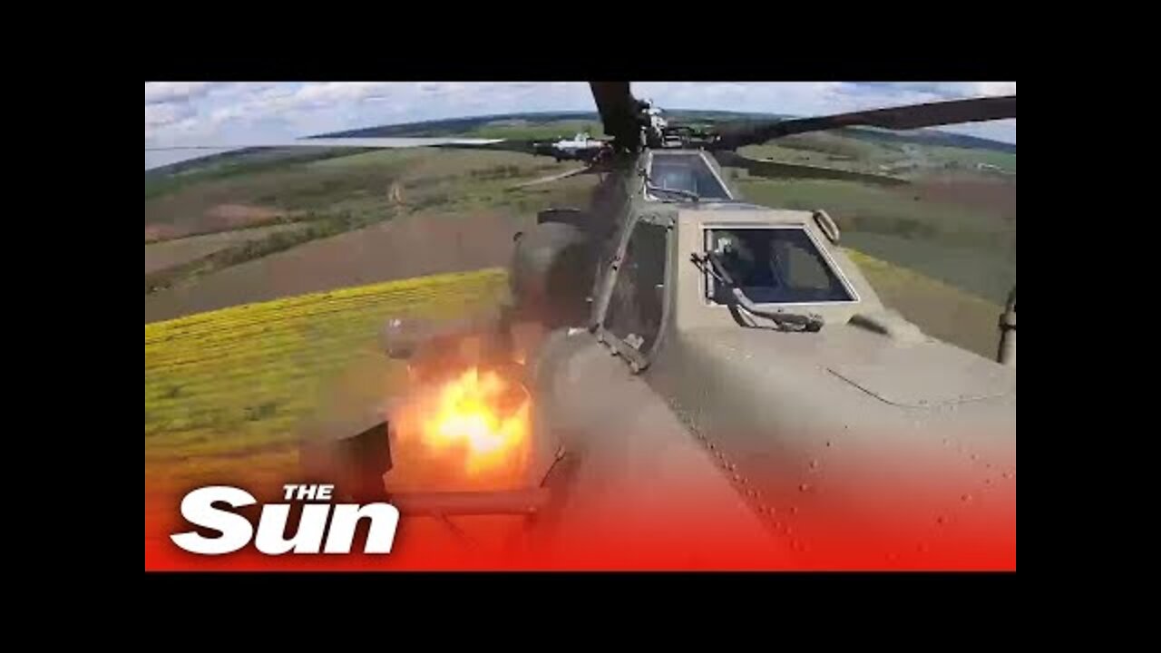 Russian Ka-52 Killer helicopters carry out combat ops on Ukrainian targets