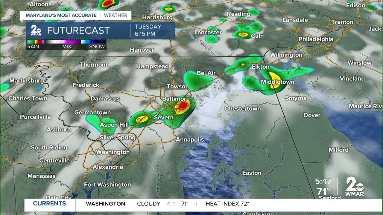 Afternoon Bay Breeze Storms