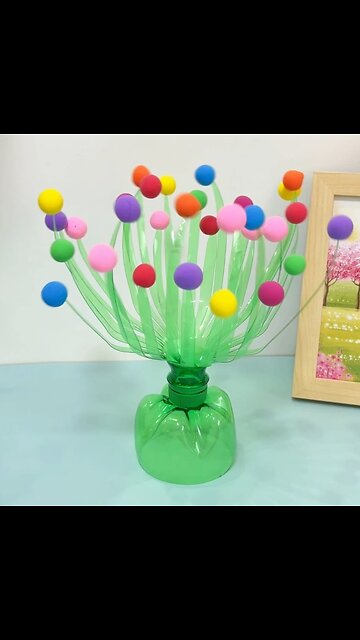 How to Make tree with bottle & Play dough | Tree Craft with Bottle & Play dough @Adyscraftclub