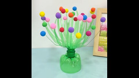 How to Make tree with bottle & Play dough | Tree Craft with Bottle & Play dough @Adyscraftclub