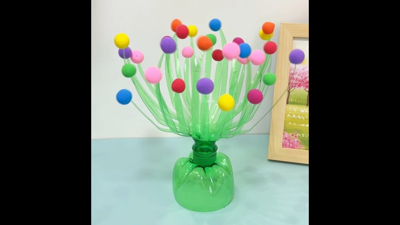 How to Make tree with bottle & Play dough | Tree Craft with Bottle & Play dough @Adyscraftclub