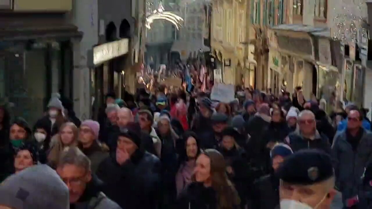 COVID Vaccine protest from Austria