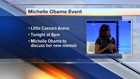 Michelle Obama to be in Detroit tonight for book tour