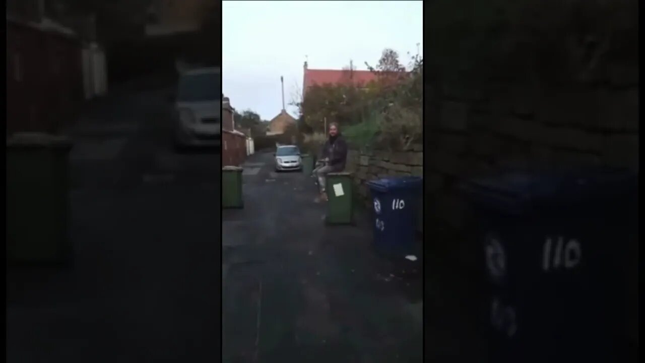 PUTTING FIREWORKS IN A BIN😂