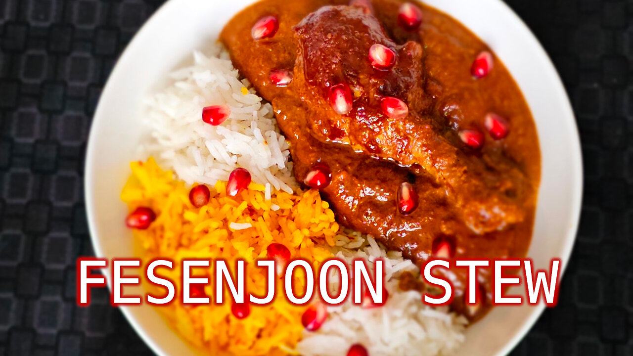 Persian Walnut & Pomegranate Stew | Fesenjoon