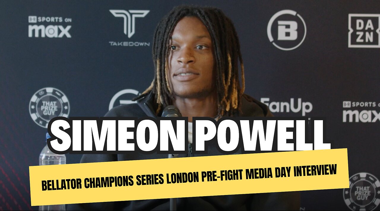 Bellator Champions Series London Pre Fight Media Day Interview Simeon Powell