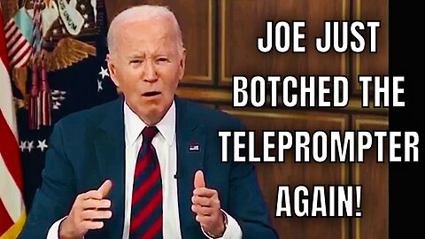 Joe FOUGHT the TELEPROMPTER and the Teleprompter WON…Again!