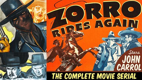 ZORRO RIDES AGAIN (1937)--colorized