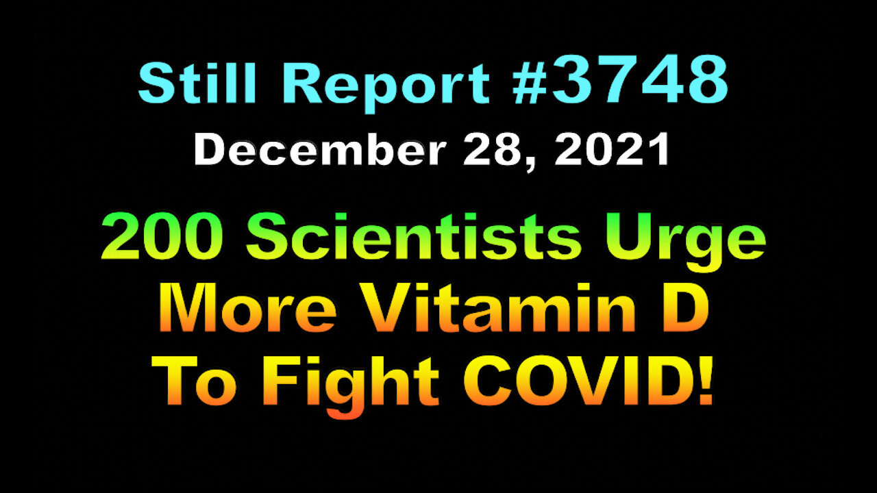 200 Scientists Urge More Vitamin D to Fight COVID, 3748