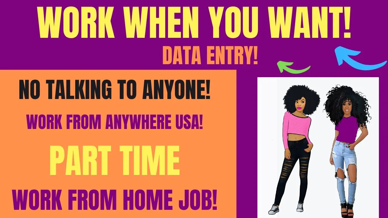 Work When You Want No Phone Calls Work From Home Job Part Time Data Entry Online Job No Degree