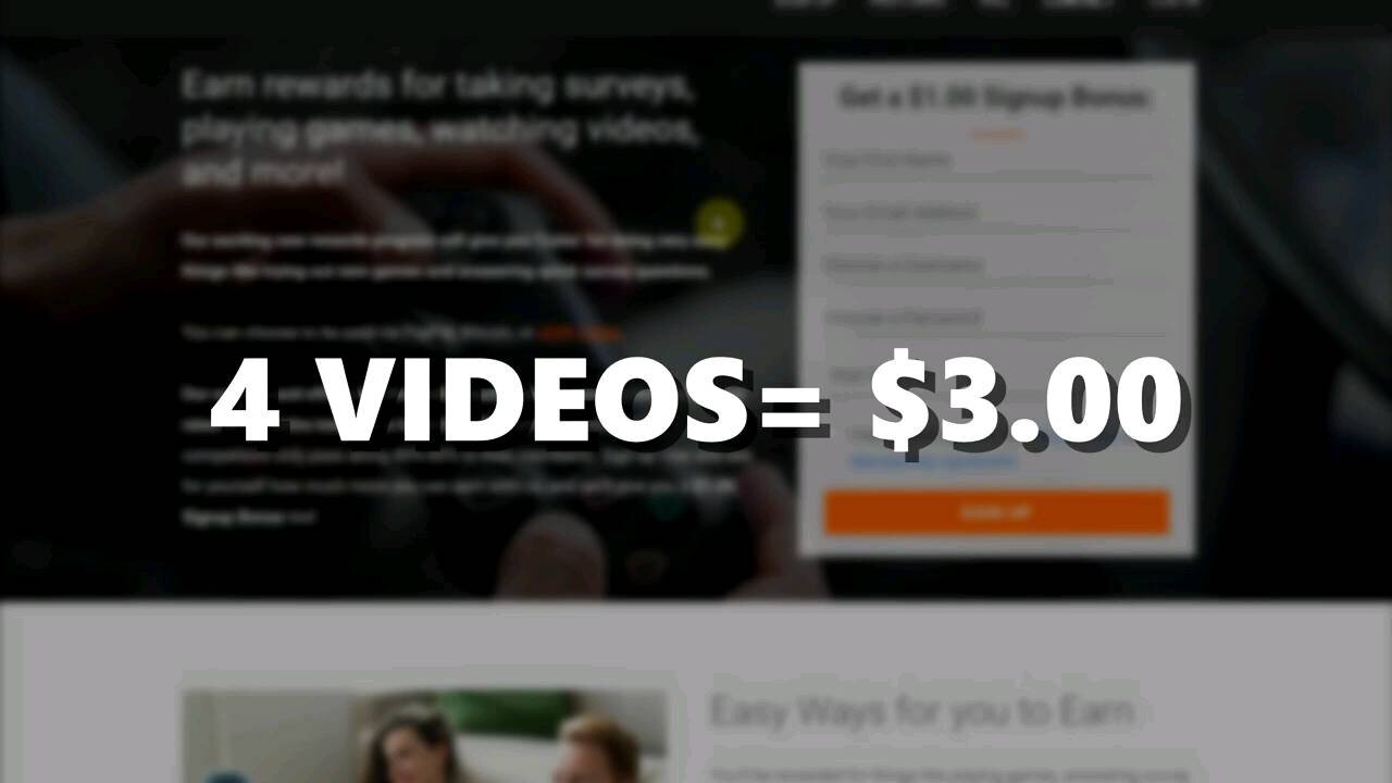 Make Money Online Watching Videos (12 Videos = $9.00)