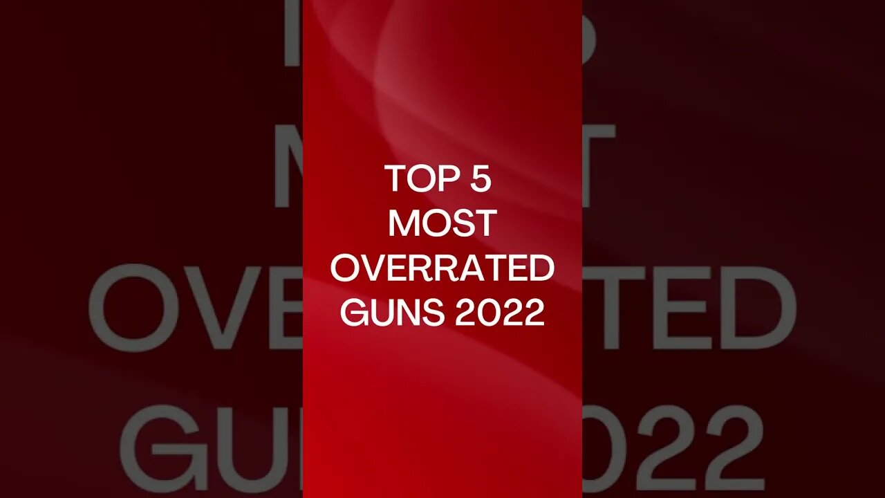 TOP 5 OVERRATED GUNS #SHORTS