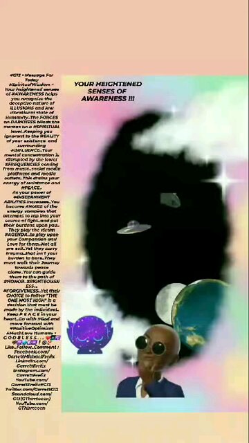 ▪︎HEIGHTENED SENSES OF AWARENESS▪︎