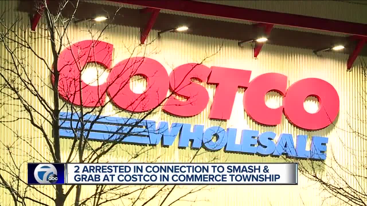 2 arrested in connection to smash-and-grab at Costco in Commerce Township