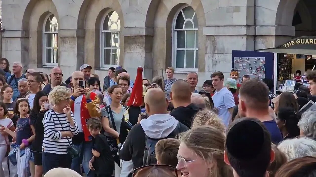 Make way at tourist #horseguardsparade