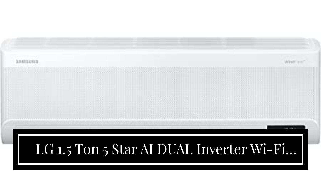 LG 1.5 Ton 5 Star AI DUAL Inverter Wi-Fi Split AC (Copper, AI Convertible 6-in-1 Cooling, Anti...