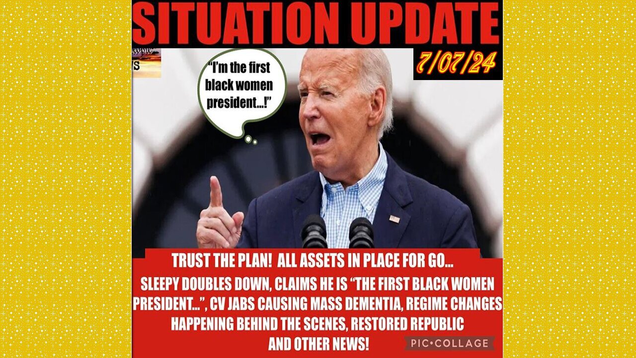 SITUATION UPDATE 7/7/24 - Trust The Plan! All Assets In Place For Go, Biden Exposed, Judy Byington